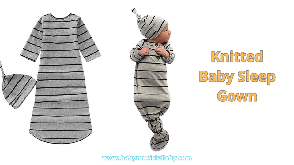 baby knotted sleeper gown